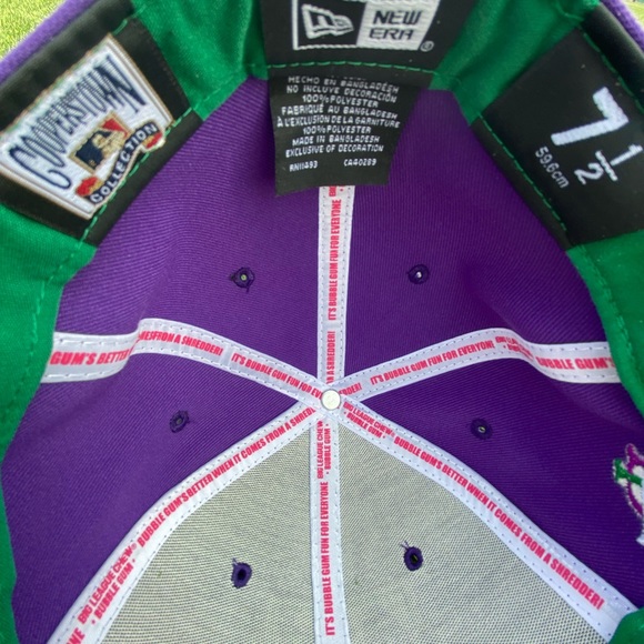 Men’s new era purple/green Toronto blue jays MLB X Big League Chew - size - 7.5 - Picture 5 of 7